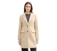 TOM TAILOR DENIM - Mantel mit recycelter Wolle light camel melange L