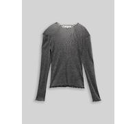 Tom Tailor 1048978 Kurzarm-t-shirt M Black With Silver
