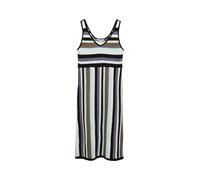 Tom Tailor Denim Damen Midi-Kleid mit Streifenmuster