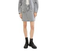 TOM TAILOR Denim Damen Mini Jeansrock, 10219 - Used Mid Stone Grey Denim, M