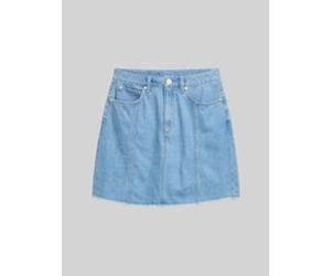 TOM TAILOR DENIM Damen Mini-Jeansrock, blau, Uni, Gr. L