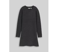 Tom Tailor Denim Tailliertes Strickkleid aus Viskose-Mix in Anthrazit, Größe XS