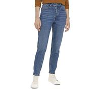 TOM TAILOR Denim Damen Mom Fit Jeans aus Bio-Baumwolle 1027314, 10152 - Mid Stone Bright Blue Denim, 26
