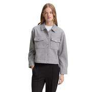 Denim Tom Tailor - Overshirt in Woll-Optik cement grey mélange - Gr. - XL