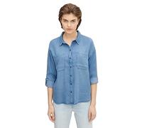 TOM TAILOR DENIM Damen Hemdbluse blau, Größe M, 5223362 Blau M