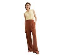 TOM TAILOR Denim Damen Palazzo Stoffhose 1031406, 29566 - Nut Brown, M