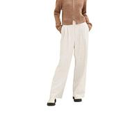 TOM TAILOR DENIM - Strukturierte Palazzo-Hose mit Bundfalte cloud grey melange M
