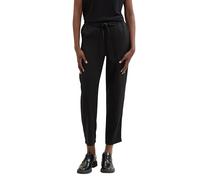 TOM TAILOR Denim Damen Paperbag Hosemit Bindegürtel , deep black, XL