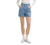 TOM TAILOR DENIM - Paperbag Jeans Shorts Clean Mid Stone Blue Denim L