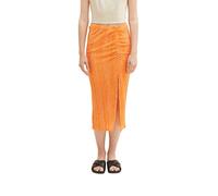 TOM TAILOR Denim Damen Rock mit Schlitz & Muster