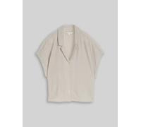 Tom Tailor Denim Regular Fit Hemdbluse aus Viskose-Mix in Taupe, Größe XS