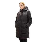 TOM TAILOR Denim Damen Shiny-Steppmantel mit Abnehmbarer Kapuze