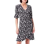 TOM TAILOR Denim Damen Sommerkleid mit Allover-Print 1031321, 29563 - Black Daisy Print, M