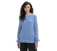 Strickpullover TOM TAILOR DENIM Gr. XXL (44), sicilian blue melange Damen Pullover (35559667-XXL) sicilian blue melange