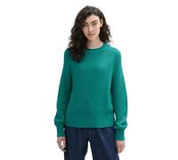 TOM TAILOR Denim Damen Strickpullover mit leichten Ballonärmeln, 35914 - Jade Green, XL
