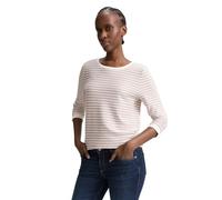 Denim Tom Tailor - Sweatshirt mit Streifenmuster rose white structured stripe - Gr. - L