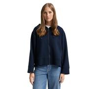 Denim Tom Tailor - Loose Fit Scuba Hoodie Sweatjacke sky captain blue - Gr. - L