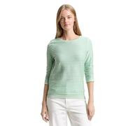Tom Tailor 1039980 Striped Jacquard Sweatshirt M Tonal Green Structure Stripe