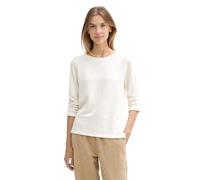 Tom Tailor Denim Damen Sweatshirt mit Raffarm, 10332 - Off White, XXL