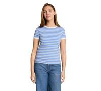 Denim Tom Tailor - Slim Fit T-Shirt mit Streifen blue white black stripe - Gr. - XL