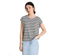 Denim Tom Tailor - T-Shirt mit Streifenmuster black white gradient stripe - Gr. - M