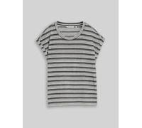 Tom Tailor Denim Regular Fit T-Shirt aus Viskose-Mix in Black, Größe XS