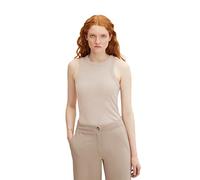 TOM TAILOR Denim Damen Tanktop 1032826, 30224 - Cloud Grey Melange, L
