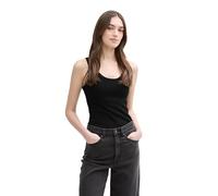 TOM TAILOR DENIM - Top mit Rippstruktur deep black XL