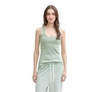 TOM TAILOR DENIM - Top mit Rippstruktur Fresh Mint Green L
