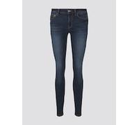 Denim Tom Tailor - * im Five-Pocket-Style mit Reißverschlussdetail an der zierenden Münztasche * mit Logo-Badge hinte ... - Farbe - Blau