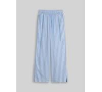 Tom Tailor Denim Wide Leg Hose aus reiner Baumwolle in Bleu Melange, Größe S