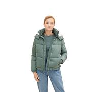 TOM TAILOR Denim Damen Winterjacke mit Kapuze 1032685, 19643 - Green Dust, XL