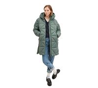 TOM TAILOR Denim Damen Wintermantel mit Kapuze 1032689, 19643 - Green Dust, L