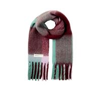 TOM TAILOR Denim Damen Winterschal mit Karo-Muster, 35958 - Green Burgundy Lilac Check, ONESIZE