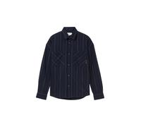 Denim Tom Tailor - Gestreiftes Oversized Hemd navy white pin stripe - Gr. - L