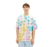 TOM TAILOR Denim Herren 1036467 Oversize Batik T-Shirt, 31896-Multicolor Real Dye, XL