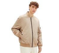 TOM TAILOR Denim Herren 1037382 College Bomberjacke mit wasserabweisender Funktion, 12628-paving Stone, M