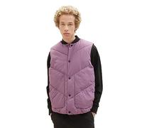 TOM TAILOR Denim Herren 1037383 Modern Puffer-Weste mit Stehkragen, 32248-dusty Grape, M
