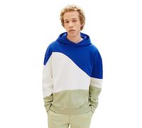 Tom Tailor Denim Herren Hoodie Kapuzenpullover RELAXED COLORBLOCK - Relaxed Fit