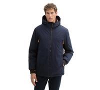 TOM TAILOR Denim Herren 1041348 Technical Winterjacke mit Kapuze, 10668-Sky Captain Blue, L