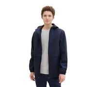 TOM TAILOR Denim Herren 1041779 Softshell Windbreaker Jacke mit Kapuze, 10668-Sky Captain Blue, L