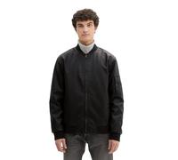 TOM TAILOR Denim Herren 1041780 Bomber Fake-Lederjacke, 29999-Black, S