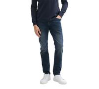 TOM TAILOR Denim Herren Aedan Straight Jeans mit Stretch,10172 - mid Stone Blue Black Denim, 32/36
