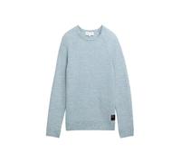 TOM TAILOR Denim Herren 1044419 Pullover, 36872-Mint White Structure Mix, S