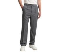 TOM TAILOR Denim Herren 1044838 TTLoose Chino Hose mit Bügelfalte, 10775-Mid Grey Melange, 33W / 34L