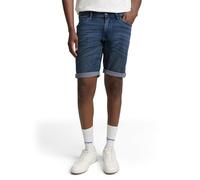 TOM TAILOR Denim Herren 1044989 Bermuda Jeans Shorts, 10128-Overdyed Blue Denim, L