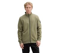 TOM TAILOR Denim Herren 1045582 Sweatjacke, 10905-Tree Moss Green, L