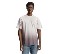 TOM TAILOR DENIM - Relaxed Fit T-Shirt mit Farbverlauf Chalk Grey S