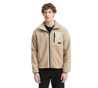TOM TAILOR Denim Herren 1046918 Teddyjacke mit Stehkragen, 11032-Cashew Beige, XXL