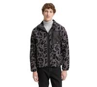 TOM TAILOR Denim Herren 1046918 Jacke, 38390-Night Grey Big Pixel Print, L